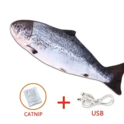 TailTrend Haustierzubehör|Haustierspielzeug-Tanzendes Fisch-Katzenspielzeug – Interaktives Spielvergnügen für Haustiere