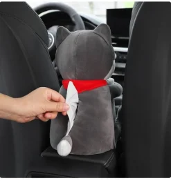 Wild u0026 Free Gear Autozubehör|Automobilindustrie-Taschentuchbox-Hülle aus Plüsch mit Tiermotiv – süßes Deko-Accessoire