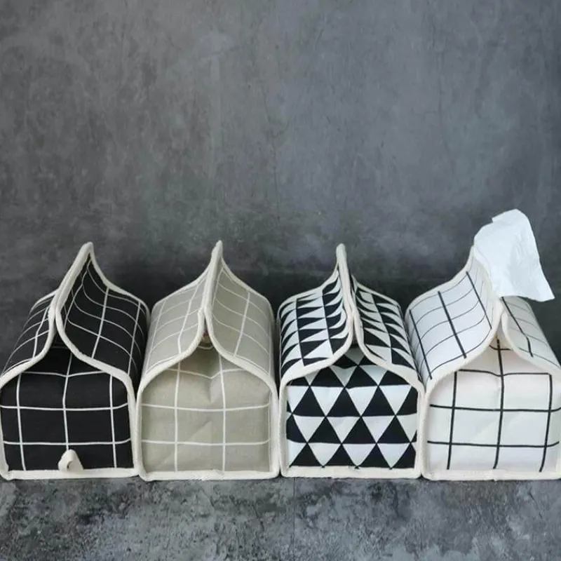 Comfort u0026 Style Autozubehör|Automobilindustrie-Taschentuchhalter aus Baumwollleinen – Dekorativer Organizer im japanischen Stil