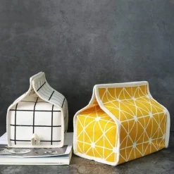 Comfort u0026 Style Autozubehör|Automobilindustrie-Taschentuchhalter aus Baumwollleinen – Dekorativer Organizer im japanischen Stil