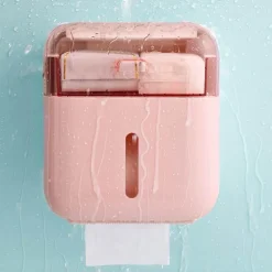 The Blissful Bath Badezimmer-Taschentuch-Organizer zur Wandmontage – Wasserdichte Aufbewahrungslösung für das Badezimmer