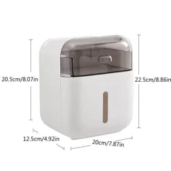 The Blissful Bath Badezimmer-Taschentuch-Organizer zur Wandmontage – Wasserdichte Aufbewahrungslösung für das Badezimmer