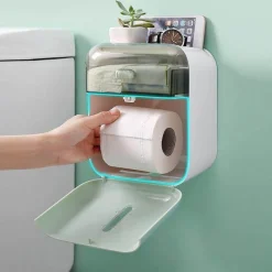 The Blissful Bath Badezimmer-Taschentuch-Organizer zur Wandmontage – Wasserdichte Aufbewahrungslösung für das Badezimmer