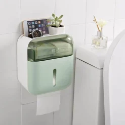 The Blissful Bath Badezimmer-Taschentuch-Organizer zur Wandmontage – Wasserdichte Aufbewahrungslösung für das Badezimmer