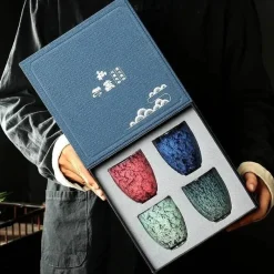 Plates u0026 More Küche & Esszimmer-Tee- und Kaffeetassen-Set aus Keramik – Geschenkbox für Zuhause oder das Büro