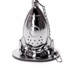 The Cozy Mug Küche & Esszimmer-Tee-Ei aus Edelstahl – Raketenförmiger Filter