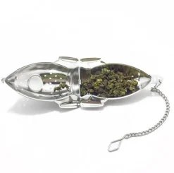 The Cozy Mug Küche & Esszimmer-Tee-Ei aus Edelstahl – Raketenförmiger Filter