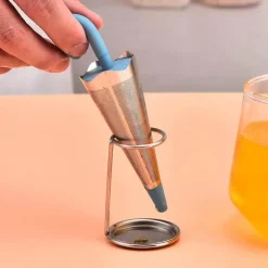 Brew Bliss Küche & Esszimmer-Tee-Ei aus Edelstahl – Teesieb im Regenschirm-Design