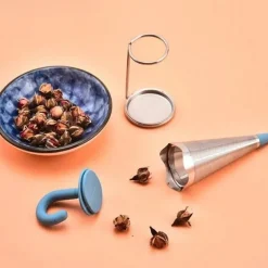 Brew Bliss Küche & Esszimmer-Tee-Ei aus Edelstahl – Teesieb im Regenschirm-Design