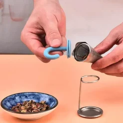 Brew Bliss Küche & Esszimmer-Tee-Ei aus Edelstahl – Teesieb im Regenschirm-Design