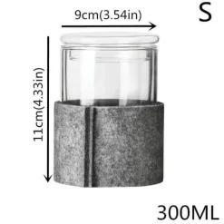 The Cozy Mug Küche & Esszimmer-Tee-Ei aus Glas mit Holzdeckel – Kreatives Brühwerkzeug