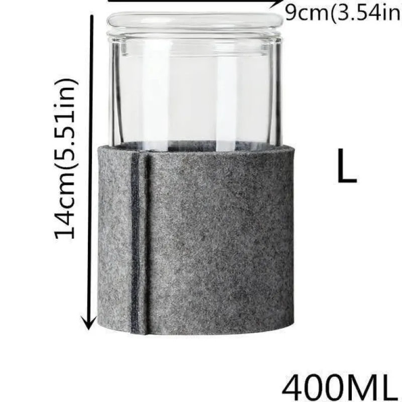 The Cozy Mug Küche & Esszimmer-Tee-Ei aus Glas mit Holzdeckel – Kreatives Brühwerkzeug