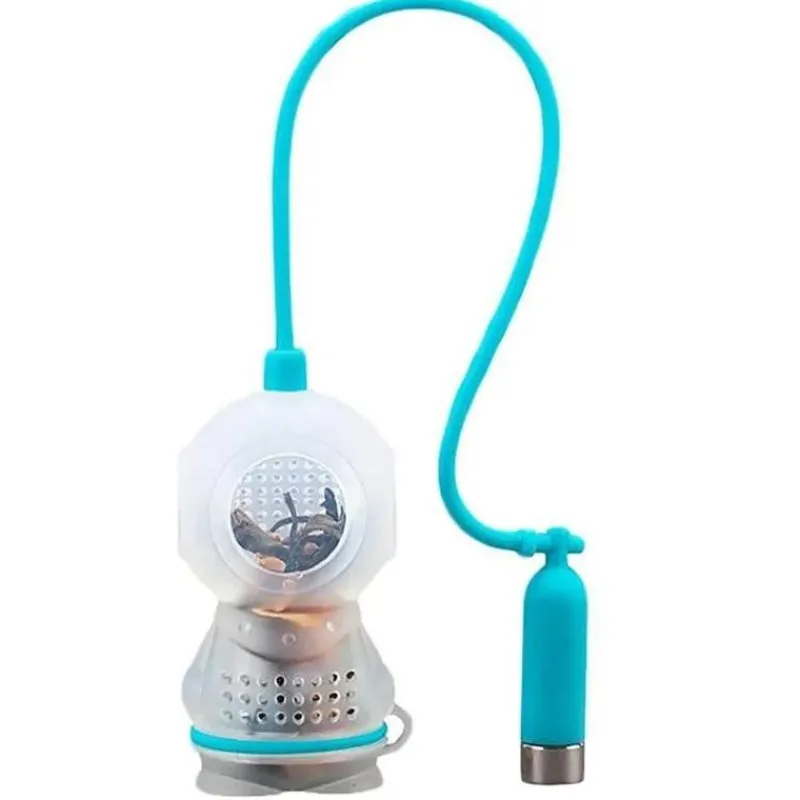 Tom Küche & Esszimmer-Tee-Ei aus Silikon – Taucher-Design für losen Kräutertee