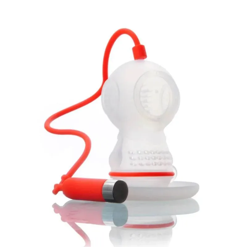 Tom Küche & Esszimmer-Tee-Ei aus Silikon – Taucher-Design für losen Kräutertee