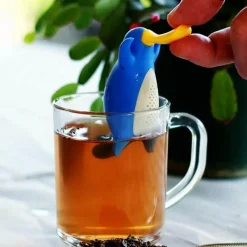 The Cozy Mug Küche & Esszimmer-Tee-Ei in Form einer Ente – süßes Filterwerkzeug für Kräutertee