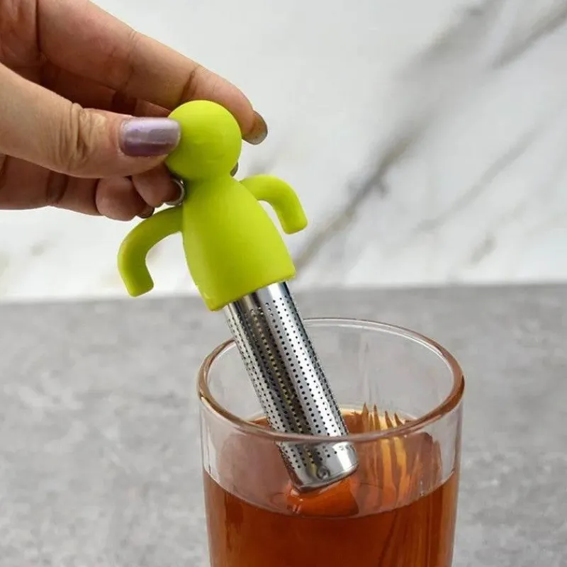 Brew Bliss Küche & Esszimmer-Tee-Ei in Menschenform – Entspannender Teebereiter für losen Tee