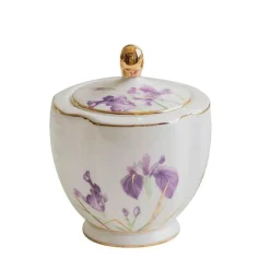 Feast u0026 Flair Küche & Esszimmer-Teegeschirr-Set mit Blumenmuster – Teekanne, Tassen, Untertassen, Zucker, Milchbehälter, Vase, Teller