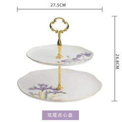 Feast u0026 Flair Küche & Esszimmer-Teegeschirr-Set mit Blumenmuster – Teekanne, Tassen, Untertassen, Zucker, Milchbehälter, Vase, Teller