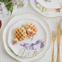 Feast u0026 Flair Küche & Esszimmer-Teegeschirr-Set mit Blumenmuster – Teekanne, Tassen, Untertassen, Zucker, Milchbehälter, Vase, Teller