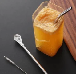 The Cozy Mug Küche & Esszimmer-Teehalme aus Edelstahl – wiederverwendbare, umweltfreundliche Teelöffel