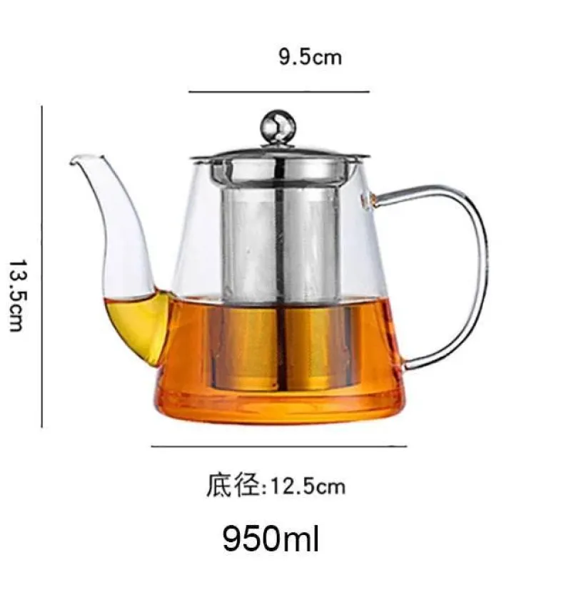 Plates u0026 More Küche & Esszimmer-Teekanne aus Glas – Oolong-Kräutertee-Kaffeemaschine