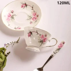 Plates u0026 More Küche & Esszimmer-Teekannen-Set „Pink Camellia“ – Hochwertiges Porzellan-Teegeschirr