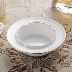 Feast u0026 Flair Küche & Esszimmer-Teeservice aus Bone China – Britisches weißes Teegeschirr mit Kaffeetasse, Untertasse, Milchglas, Zuckerdose