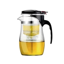 Plates u0026 More Küche & Esszimmer-Teeservice aus Glas – 900 ml Wasserkocher mit Teesieb und Gaiwan-Kännchen