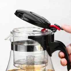 Plates u0026 More Küche & Esszimmer-Teeservice aus Glas – 900 ml Wasserkocher mit Teesieb und Gaiwan-Kännchen