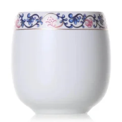 Plates u0026 More Küche & Esszimmer-Teetasse aus Keramik – Kung-Fu-Trinkgeschirr aus weißem Porzellan mit Henkel