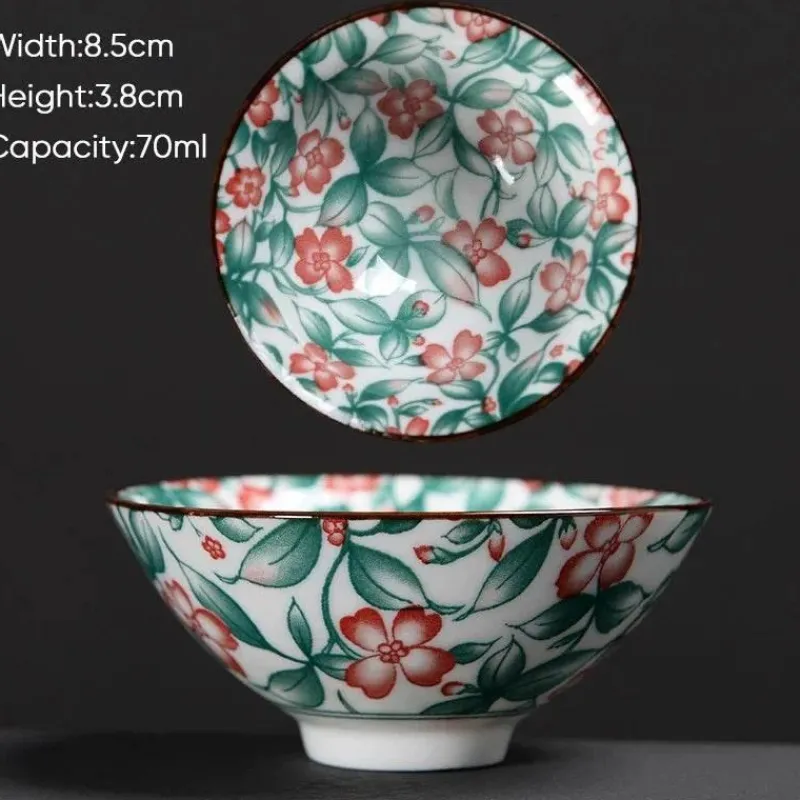 Plates u0026 More Küche & Esszimmer-Teetasse aus Keramik – Sake-Tasse aus blau-weißem Porzellan