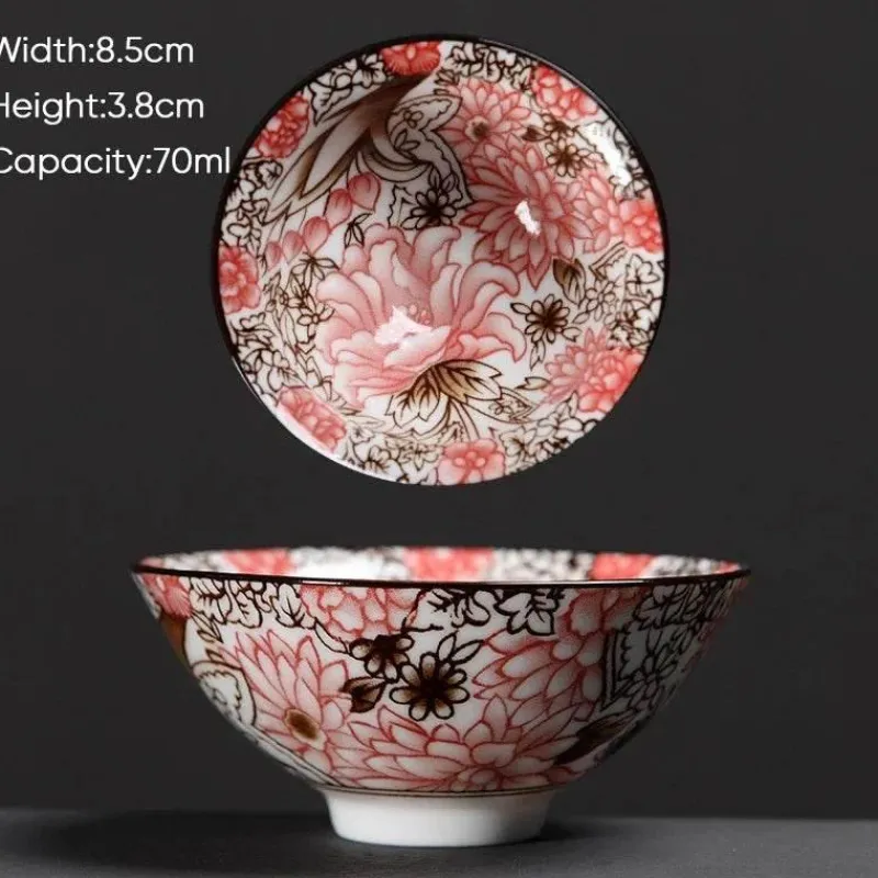 Plates u0026 More Küche & Esszimmer-Teetasse aus Keramik – Sake-Tasse aus blau-weißem Porzellan