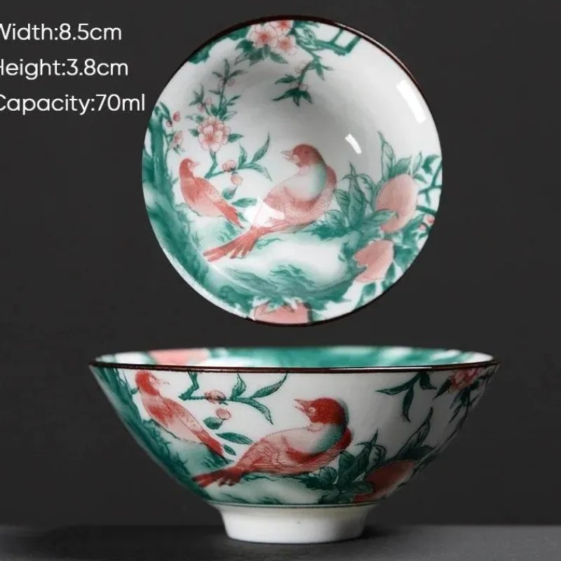 Plates u0026 More Küche & Esszimmer-Teetasse aus Keramik – Sake-Tasse aus blau-weißem Porzellan