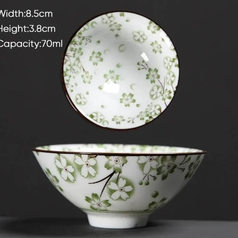 Plates u0026 More Küche & Esszimmer-Teetasse aus Keramik – Sake-Tasse aus blau-weißem Porzellan