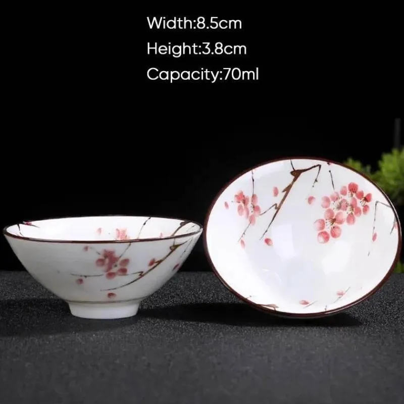 Plates u0026 More Küche & Esszimmer-Teetasse aus Keramik – Sake-Tasse aus blau-weißem Porzellan