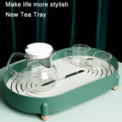 The Cozy Mug Küche & Esszimmer-Teetassen-Abtropfschale - Wasserauffangschale für Teetassen