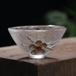 Plates u0026 More Küche & Esszimmer-Teetassen-Set – Elegantes, geschnitztes Zinnglas, hitzebeständiges Puer-Design