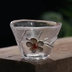 Plates u0026 More Küche & Esszimmer-Teetassen-Set – Elegantes, geschnitztes Zinnglas, hitzebeständiges Puer-Design