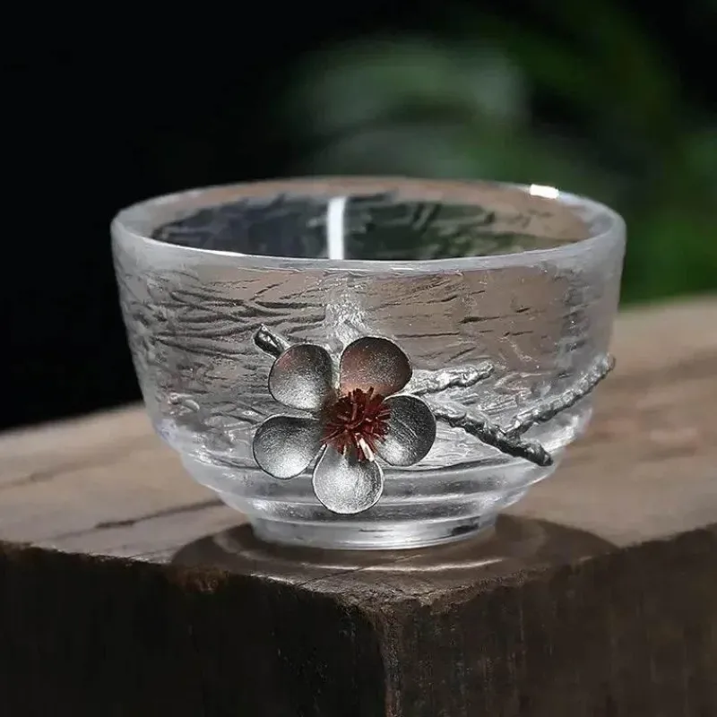 Plates u0026 More Küche & Esszimmer-Teetassen-Set – Elegantes, geschnitztes Zinnglas, hitzebeständiges Puer-Design