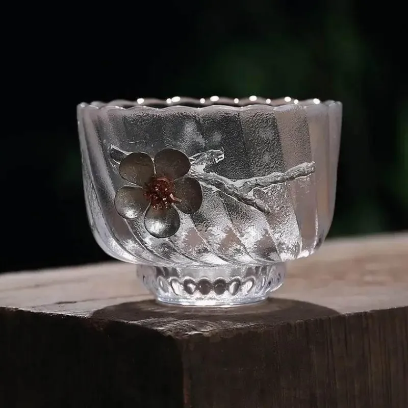 Plates u0026 More Küche & Esszimmer-Teetassen-Set – Elegantes, geschnitztes Zinnglas, hitzebeständiges Puer-Design