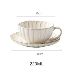 Plates u0026 More Küche & Esszimmer-Teetassen-Set aus Keramik – Stilvolles Kaffee- und Zitronenteegeschirr