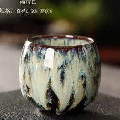 Plates u0026 More Küche & Esszimmer-Teetassen-Set aus Keramik – Kung-Fu-Tassen aus Porzellan im Eierstil