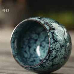 Plates u0026 More Küche & Esszimmer-Teetassen-Set aus Keramik – Kung-Fu-Tassen aus Porzellan im Eierstil