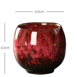 Plates u0026 More Küche & Esszimmer-Teetassen-Set aus Keramik – Kung-Fu-Tassen aus Porzellan im Eierstil