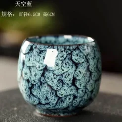 Plates u0026 More Küche & Esszimmer-Teetassen-Set aus Keramik – Kung-Fu-Tassen aus Porzellan im Eierstil