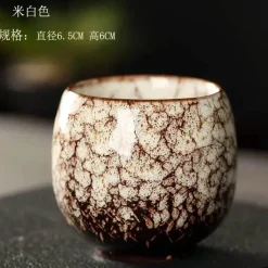 Plates u0026 More Küche & Esszimmer-Teetassen-Set aus Keramik – Kung-Fu-Tassen aus Porzellan im Eierstil