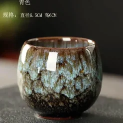 Plates u0026 More Küche & Esszimmer-Teetassen-Set aus Keramik – Kung-Fu-Tassen aus Porzellan im Eierstil