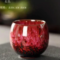 Plates u0026 More Küche & Esszimmer-Teetassen-Set aus Keramik – Kung-Fu-Tassen aus Porzellan im Eierstil