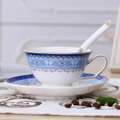 Feast u0026 Flair Küche & Esszimmer-Teetassen-Set aus Keramik – elegante Kaffeetassen aus britischem Porzellan, 200 ml