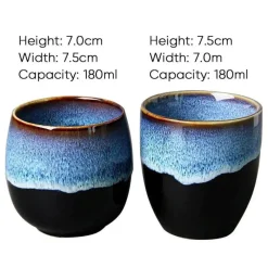 Plates u0026 More Küche & Esszimmer-Teetassen-Set aus Porzellan – Elegante Espressotassen aus Keramik